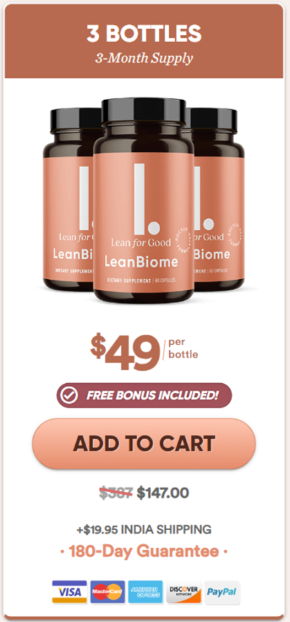 LeanBiome official pricing